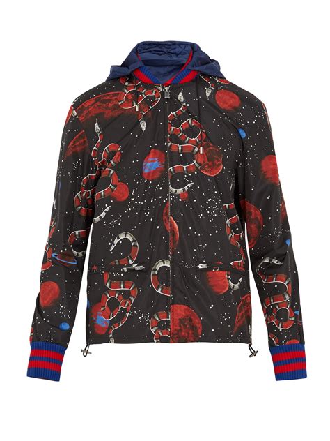 gucci space snake jacket|gucci hooded jacket.